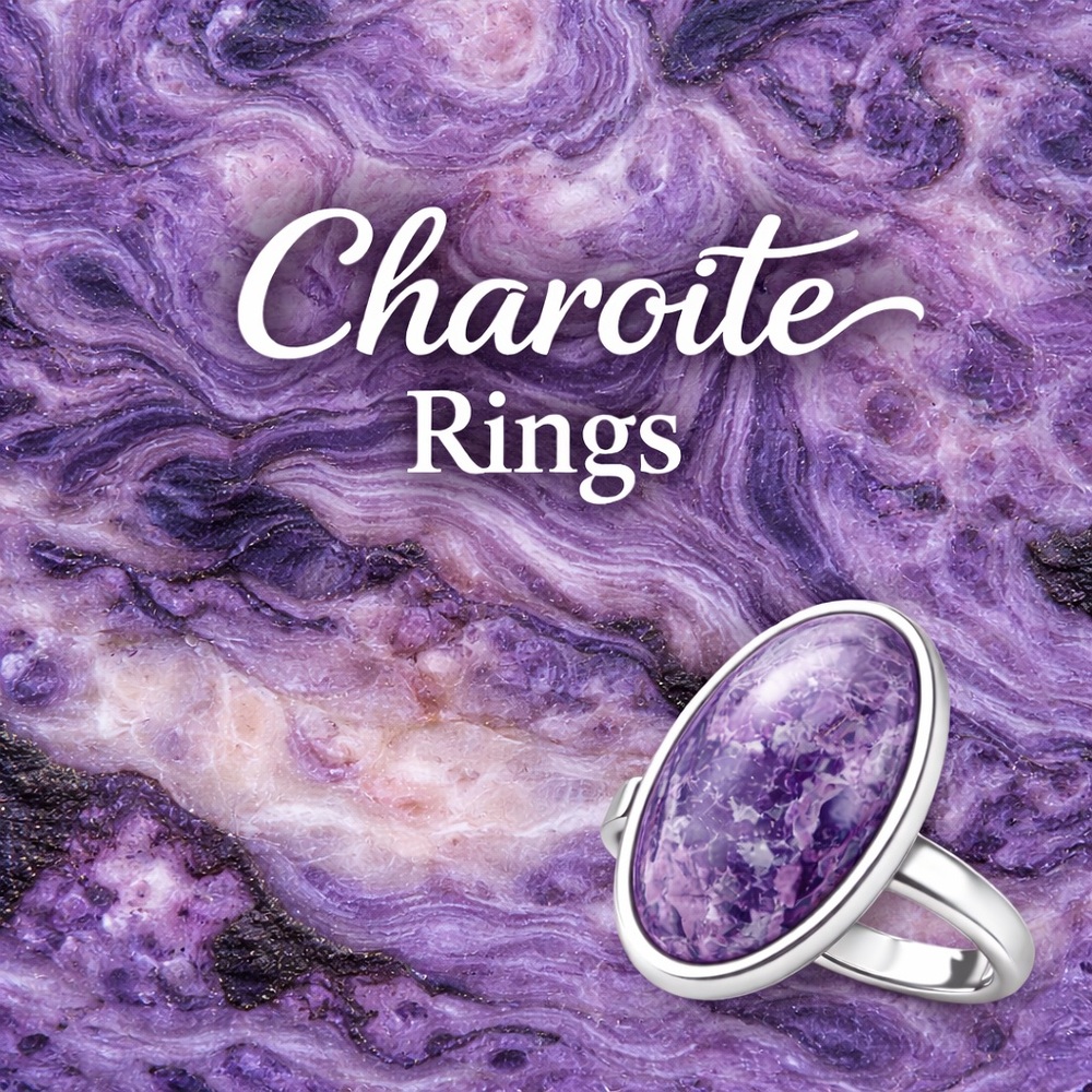 Purple Charoite Ring
